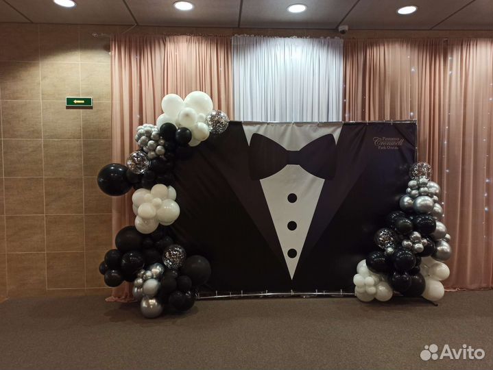 Фото-зоны, живые пайетки, каркас аренда