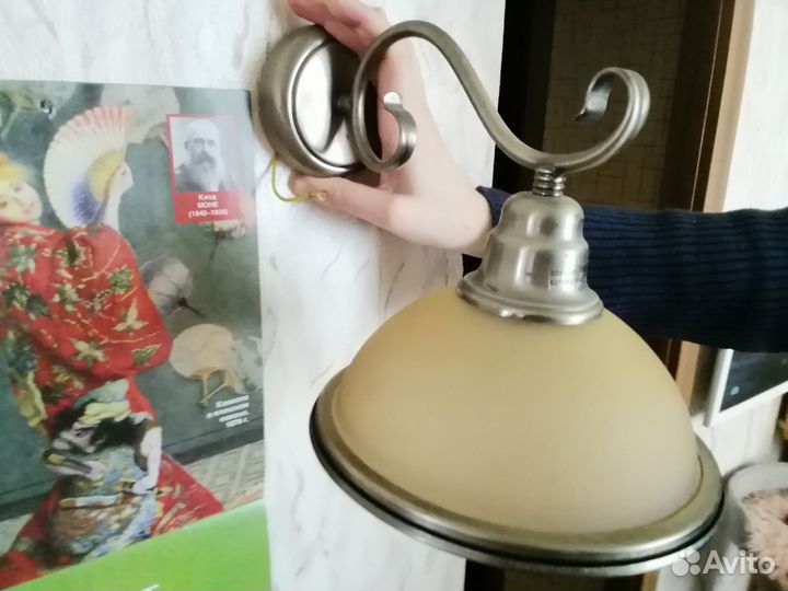 Бра настенное бронза