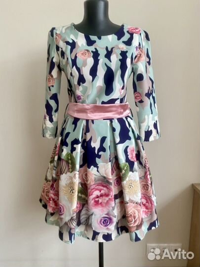 Платье винтаж, сити шик 42-44