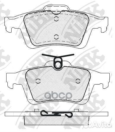 Колодки зад. ford focus II, ford focus C-MAX 05