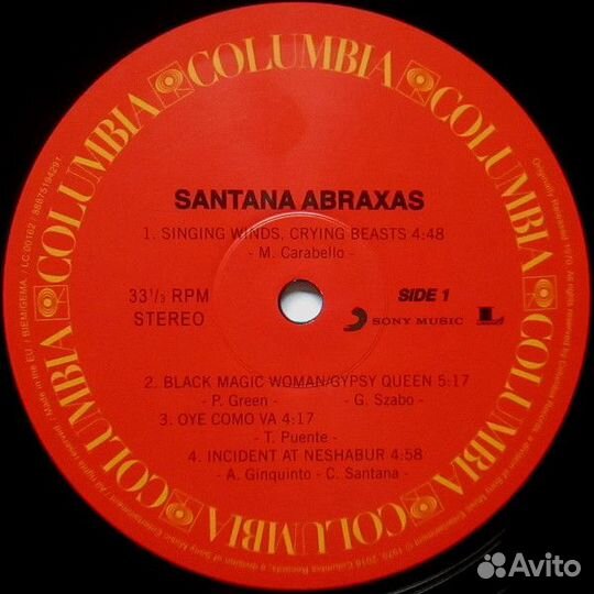 Santana – Abraxas, LP, EU 2016 (1970), новый