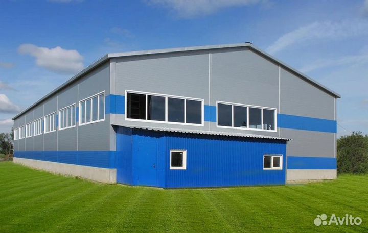 Быстровозводимые ангары, склады из сэндвич панелей