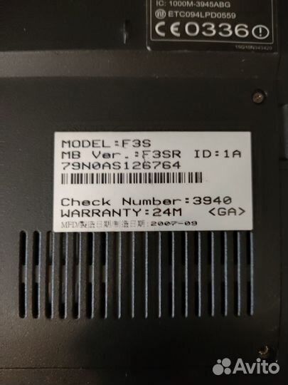 Asus f3sr