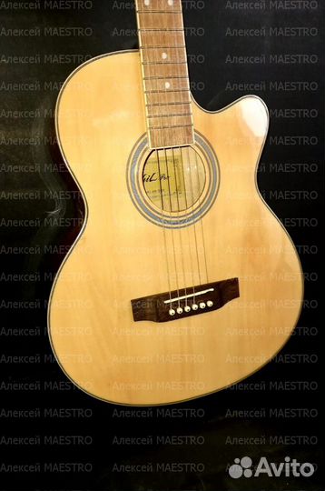 Эстрадная акустическая гитара с вырезом /Новая