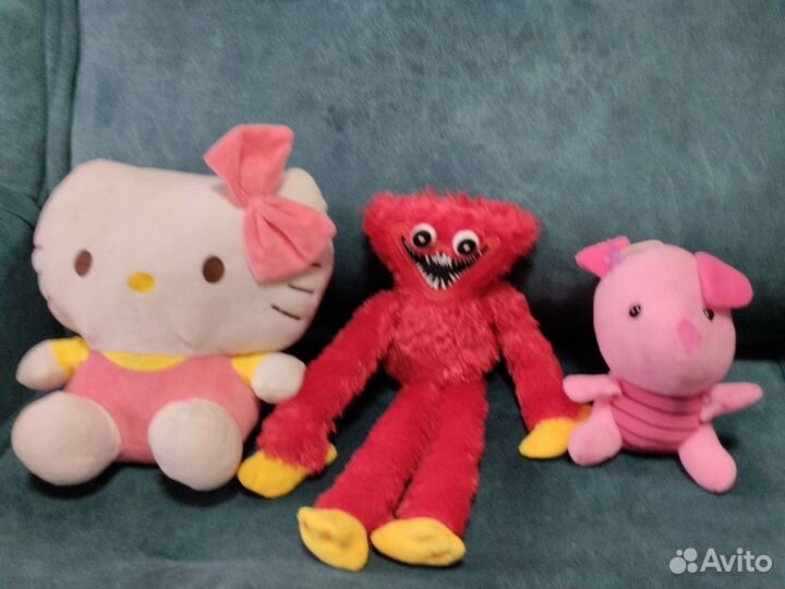 1 игрушка котик, 1 собачка, 1 хаги ваги