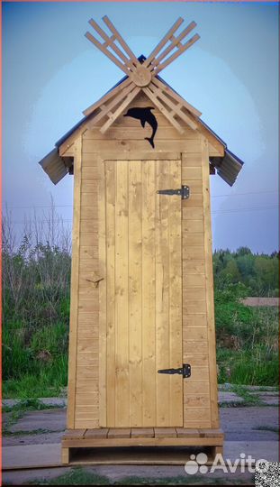 Дачный туалет с установкой