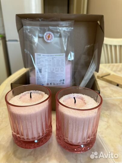 Свечи с насыпным воском