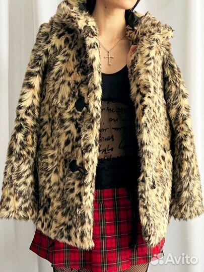 Шубка hm леопард