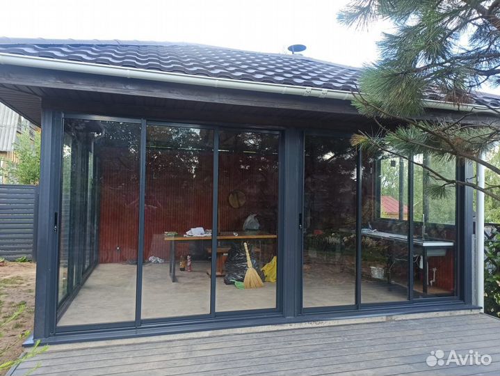 Остекление веранд, террас и беседок