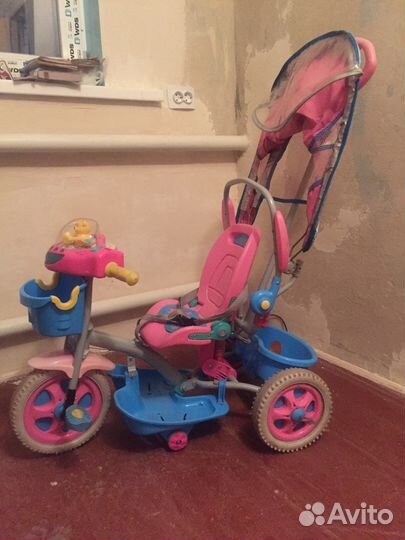 Велосипед детский, велосипед с ручкой, Тотоша