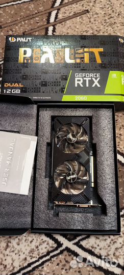 Видеокарта Palit GeForce RTX 2060 Dual 12 gb