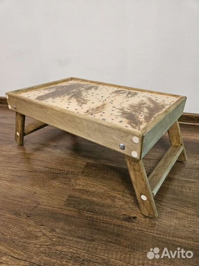 Столик поднос для завтрака, ручная работа