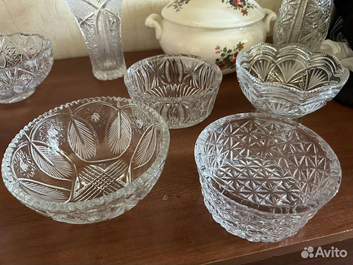 Хрусталь СССР и фужеры