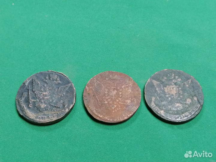 5 копеек Екатерина 2 медь, оригинал