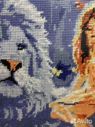Картина вышитая крестом ручная работа