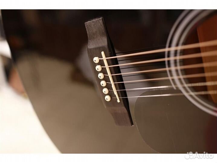 Martinez FAW - 702 / B акустическая гитара, чёрная