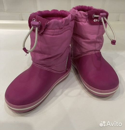 Сапоги crocs с 10 для девочки
