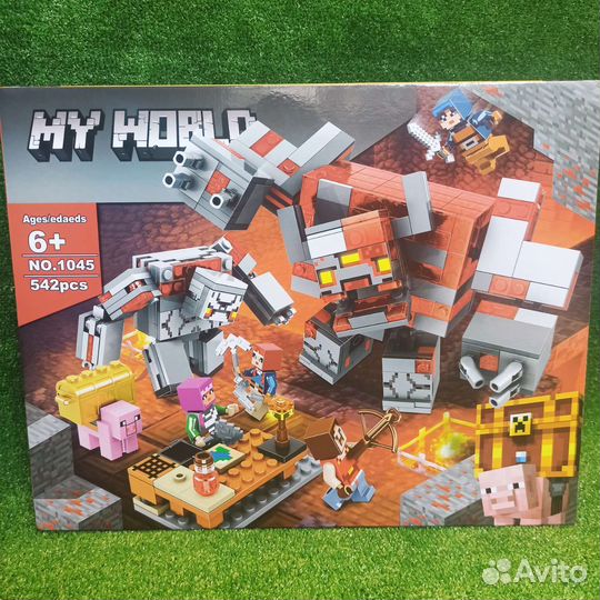 Конструктор майнкрафт битва за красную пыль