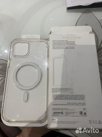 Чехол на iPhone 12 pro max Clear Case MagSafe