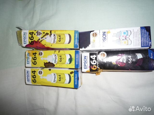 Чернила серии 664 для принтера epson