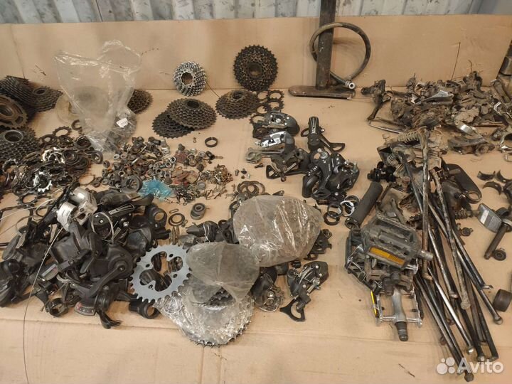 Велосипедные запчасти б/у по соточке