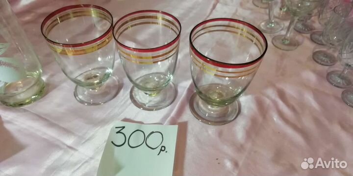 Хрусталь бокалы стопки СССР фужеры СССР хрусталь