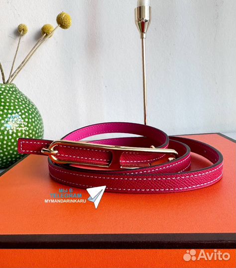 Ремень тонкий Hermes