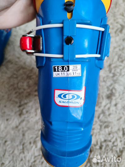 Горнолыжные ботинки детские salomon саломон р.18