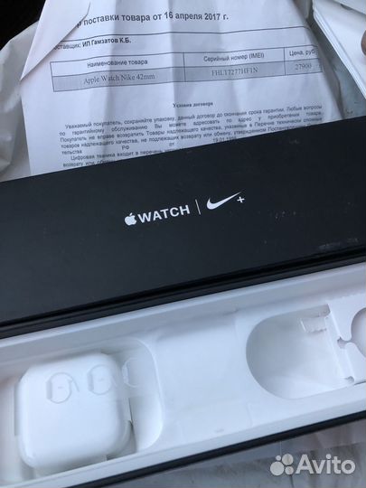 Часы apple watch 2 42mm Nike