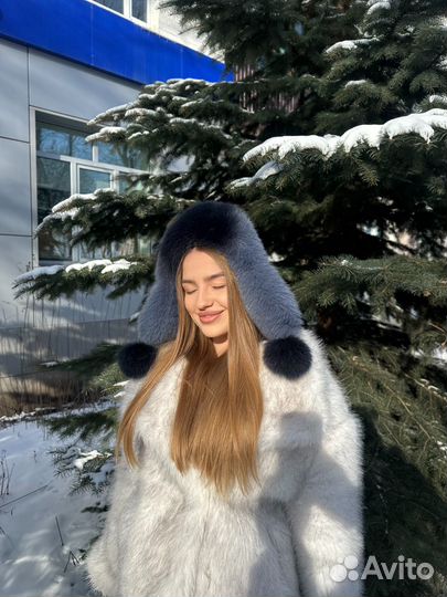 Шапка ушанка женская