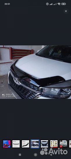 Дефлектор капота chery tiggo 4 про