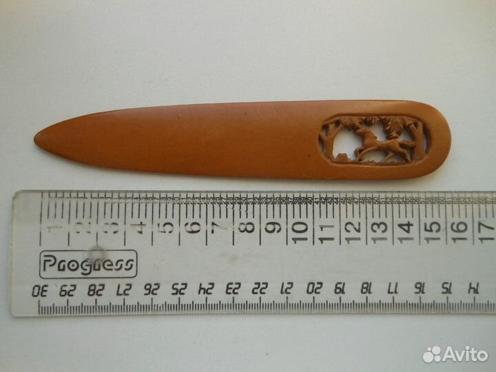 Ножик СССР с фигурной резьбодля вскрытия конвертов