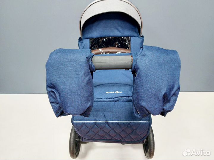 Детская коляска 2в1 трансформер утепленная М-759