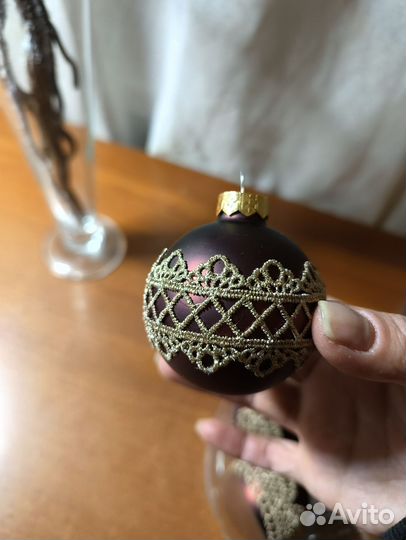 Шары ёлочные стекло 6см