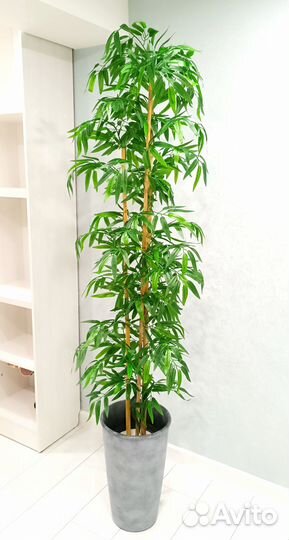 Бамбук искусственный на трёх стволах, дерево