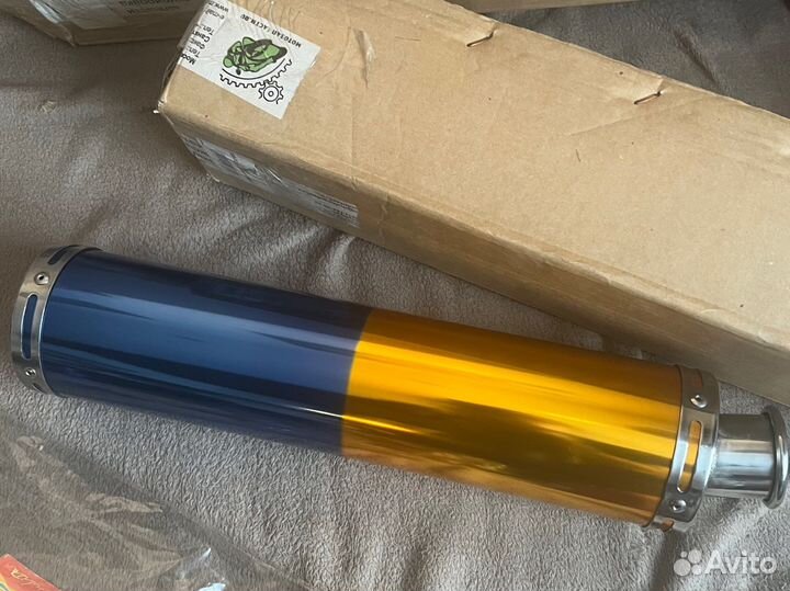 Банка прямоток для мотоцикла