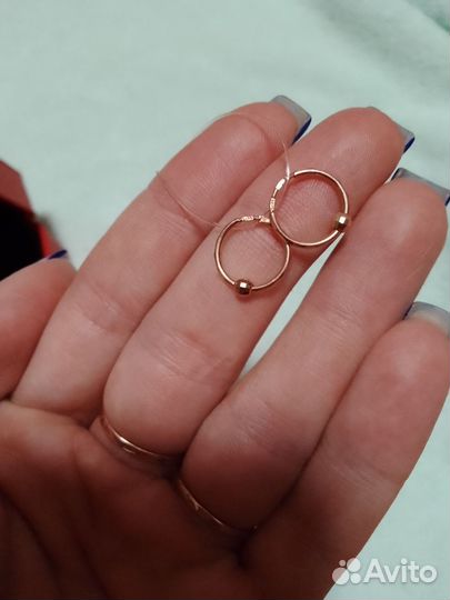 Золотые серьги