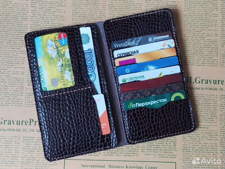 Портмоне мужское кожа