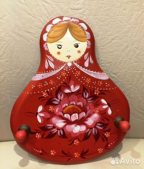 Вешалка Матрешка Ручная роспись СССР