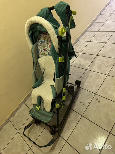 Детские санки коляска бу ника