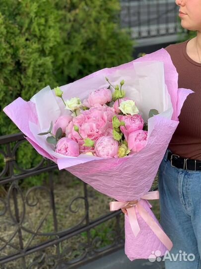 Букеты с пионами