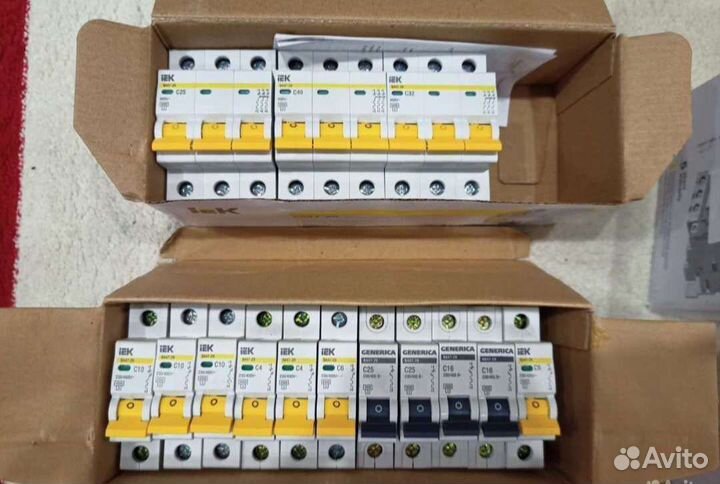 Автоматические выключатели, контакторы и тд