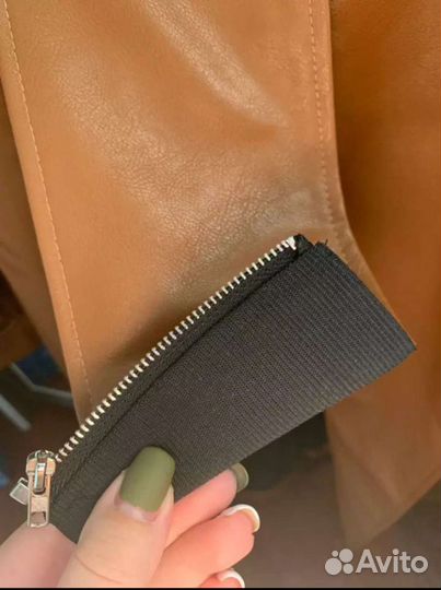 Кожаное Платье Тренч Плащ