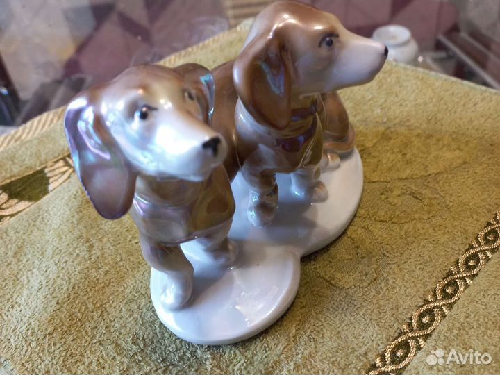 Фарфоровые таксы