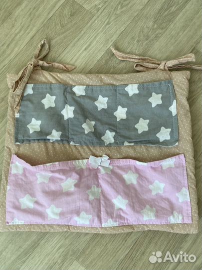 Органайзер (кармашки) на кроватку ручной работы