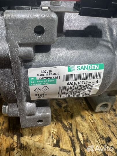 Компрессор кондиционера дефект Рено Дастер