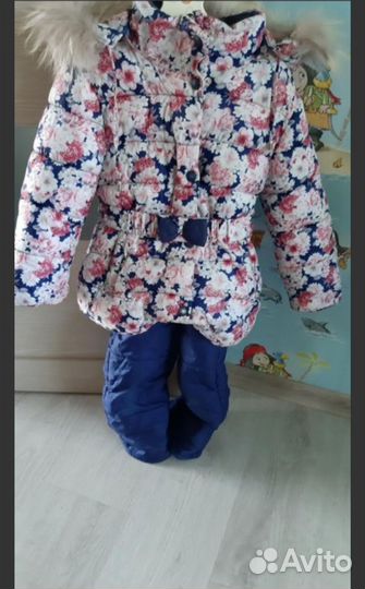 Зимний костюм для девочки 98
