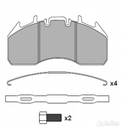 31010003 колодки тормозные WVA29174/29204/2922