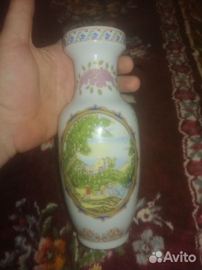 Довоенная фарфоровая ваза,Китай, начало 20 века