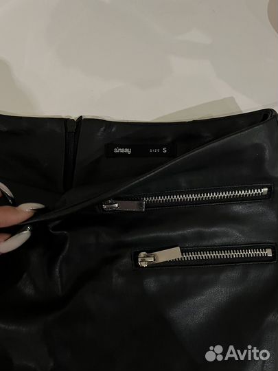 Кожаная юбка Sinsay